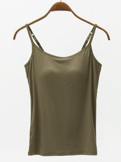 Adjustable Strap Modal Cami with Padding - Global Village Kailua Boutique