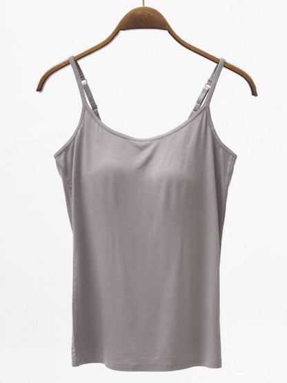 Adjustable Strap Modal Cami with Padding - Global Village Kailua Boutique