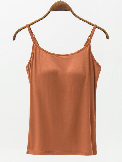 Adjustable Strap Modal Cami with Padding - Global Village Kailua Boutique