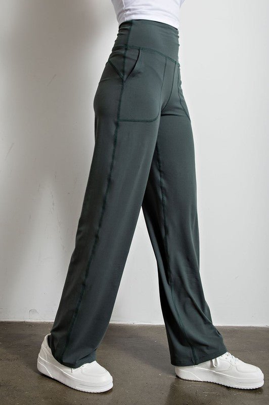 Butter Straight Leg Pants - Global Village Kailua Boutique