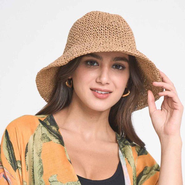 Collapsible Summer Bucket Hat - Global Village Kailua Boutique