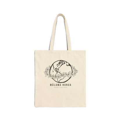 Cotton Tote Bag Mālama Honua - Global Village Kailua Boutique