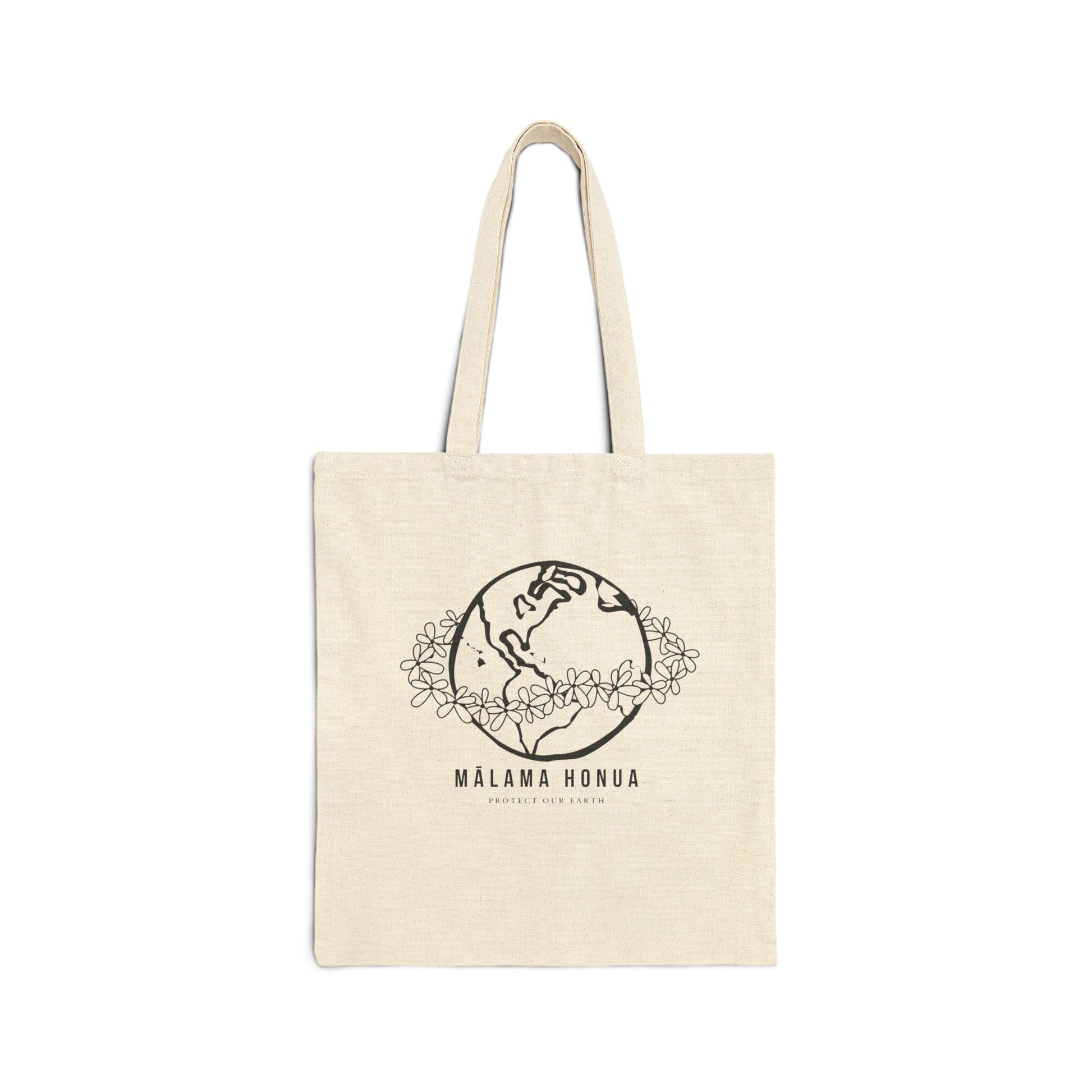 Cotton Tote Bag Mālama Honua - Global Village Kailua Boutique