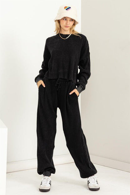 Days Off High - Waisted Sweatpants - Global Village Kailua Boutique