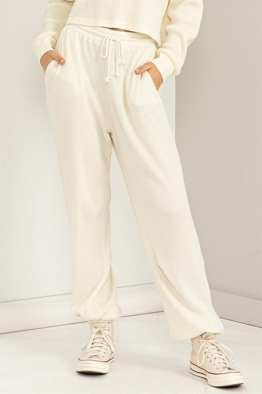 Days Off High - Waisted Sweatpants - Global Village Kailua Boutique