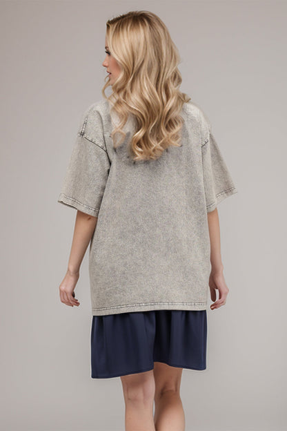 Basic Bae Cotton Round Neck Half Sleeve Tee