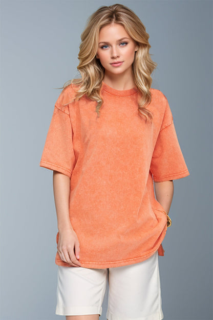 Basic Bae Cotton Round Neck Half Sleeve Tee