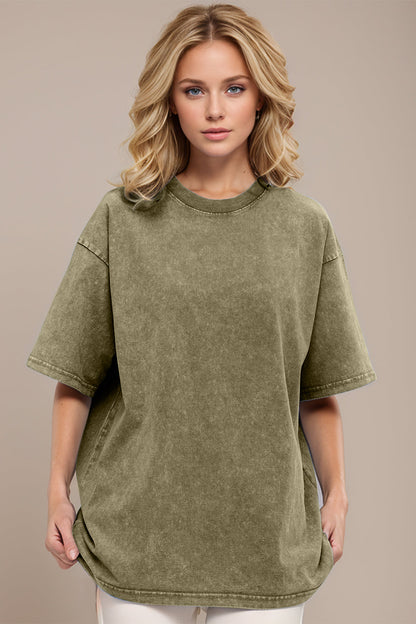 Basic Bae Cotton Round Neck Half Sleeve Tee