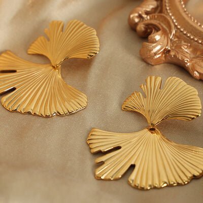 Ginkgo Statement Earrings - Global Village Kailua Boutique