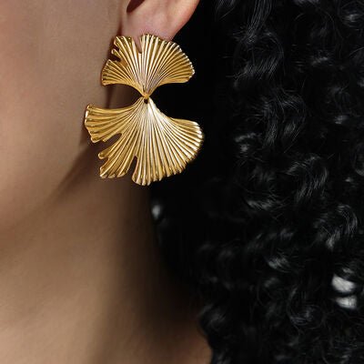 Ginkgo Statement Earrings - Global Village Kailua Boutique