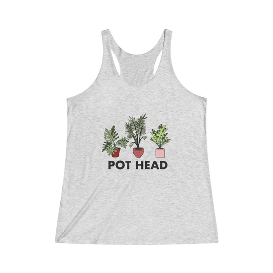 Tropical Pot Head Graphic Racerback Tank