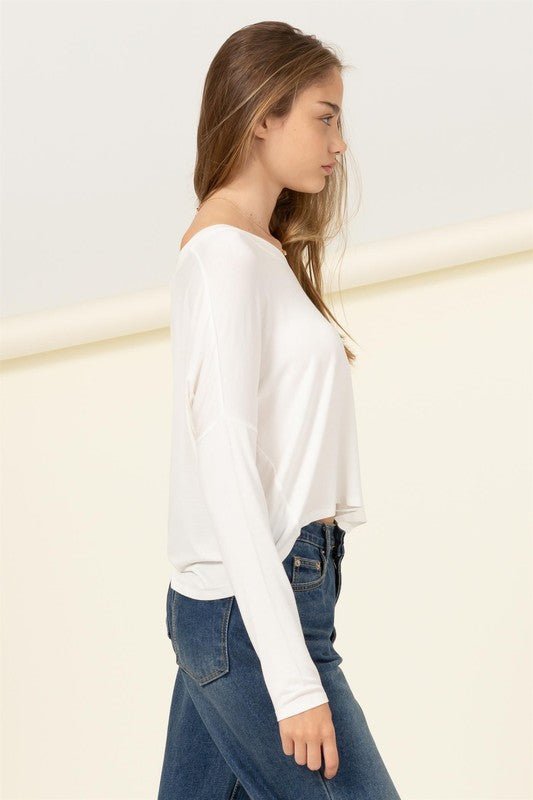 Love Me Right V Neck Loose Fit Top - Global Village Kailua Boutique