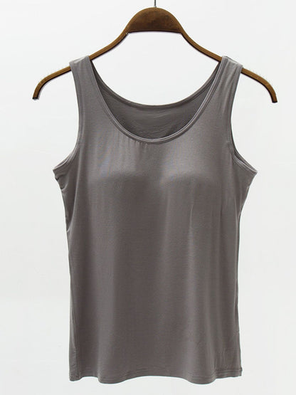 Modal Tank with Bra Padding - Global Village Kailua Boutique