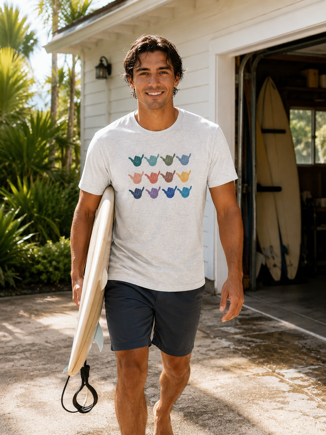 Multi Shaka Graphic Tee | Kailua Hawaii