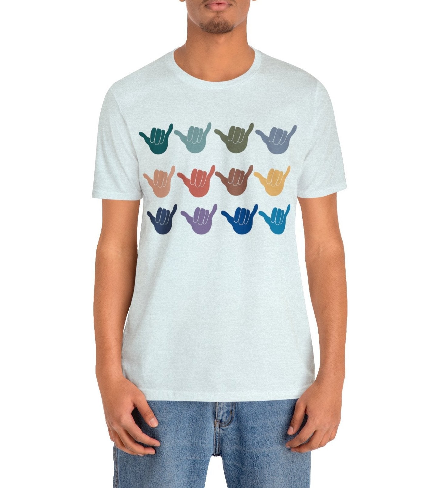 Multi Shaka Unisex Jersey Tee - Global Village Kailua Boutique