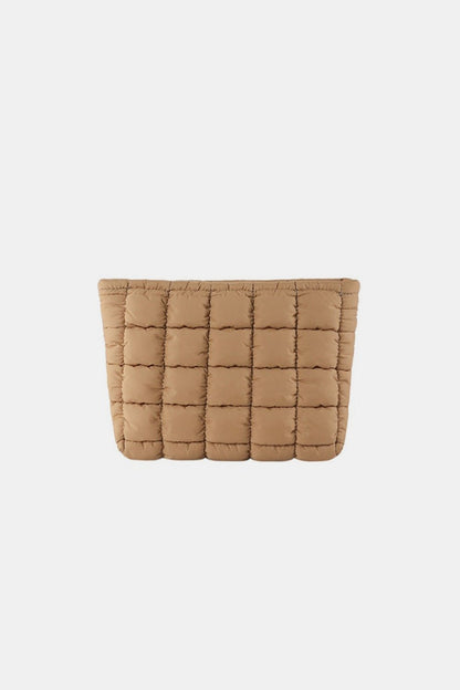 Quilted Puffy Zipper Clutch Bag - Global Village Kailua Boutique