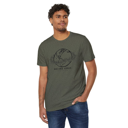 Recycled Organic T-Shirt Mālama Honua - Global Village Kailua Boutique