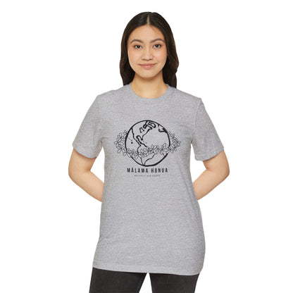 Recycled Organic T-Shirt Mālama Honua - Global Village Kailua Boutique