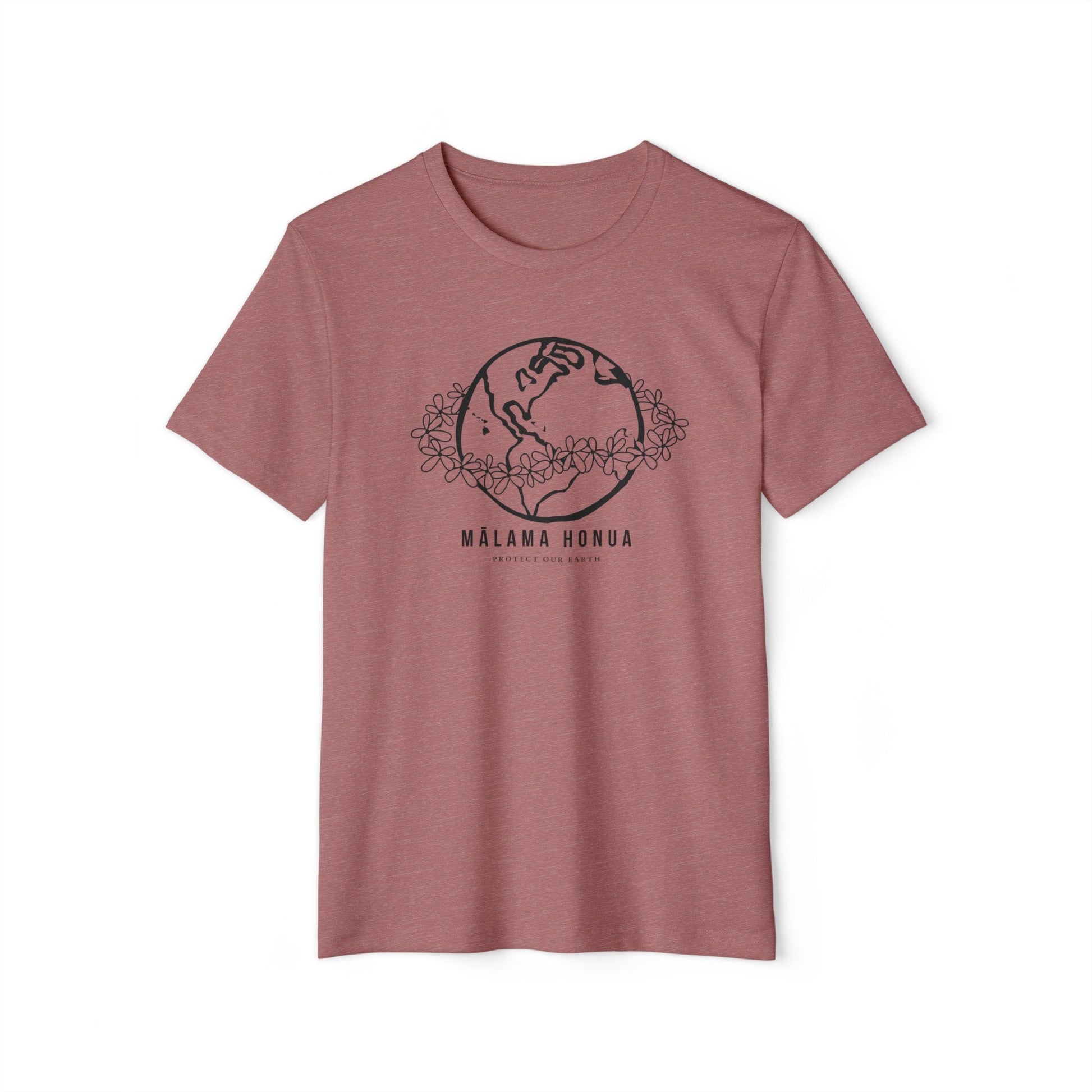 Recycled Organic T-Shirt Mālama Honua - Global Village Kailua Boutique