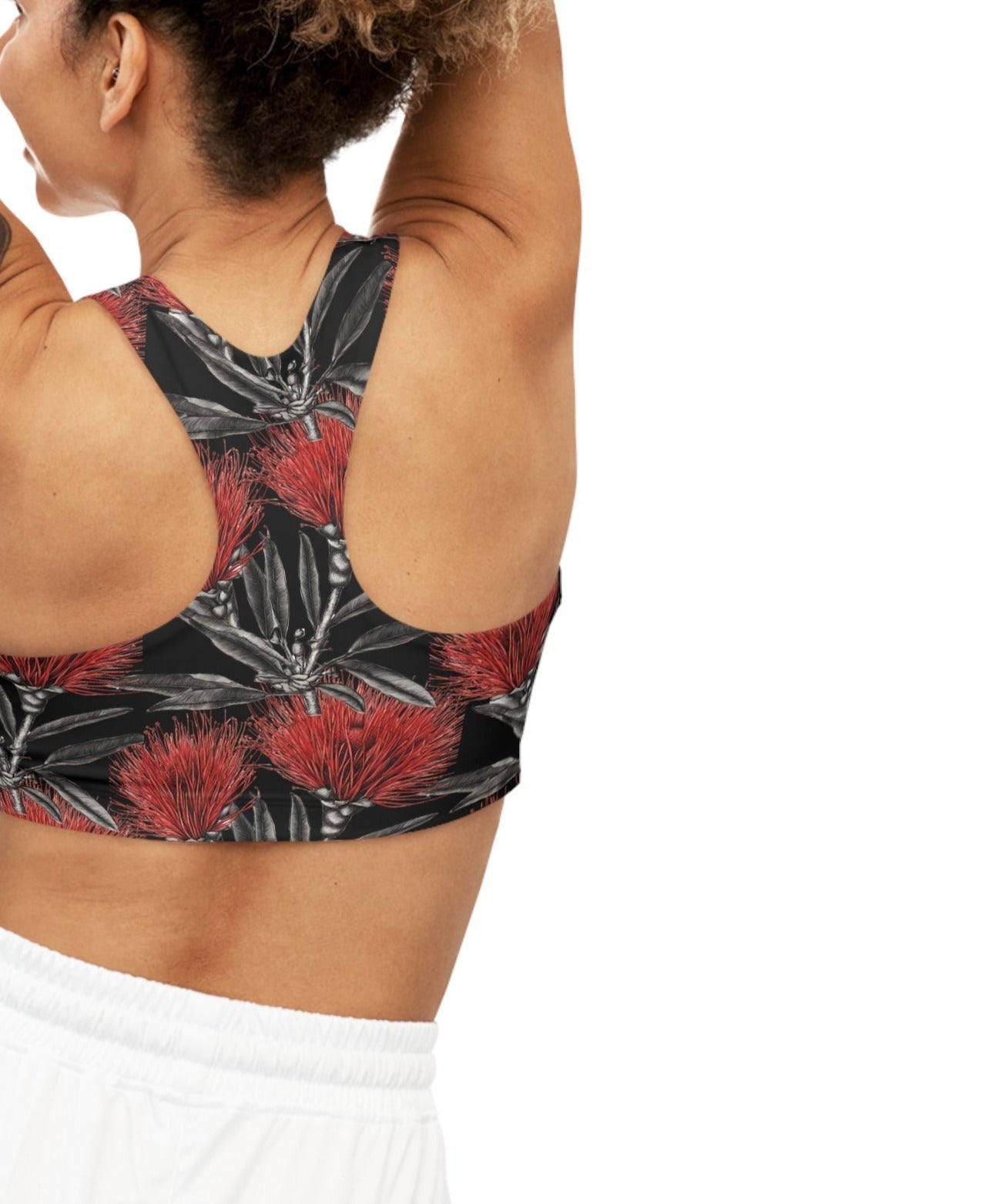 Seamless Sports Bra ʻŌhiʻa Lehua - Global Village Kailua Boutique