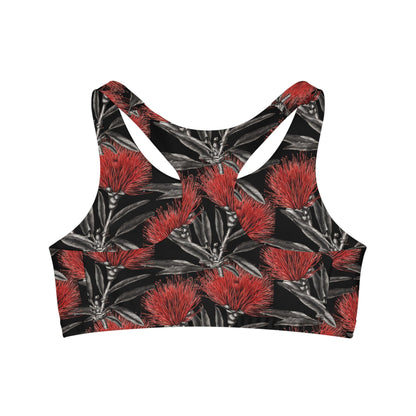 Seamless Sports Bra ʻŌhiʻa Lehua - Global Village Kailua Boutique