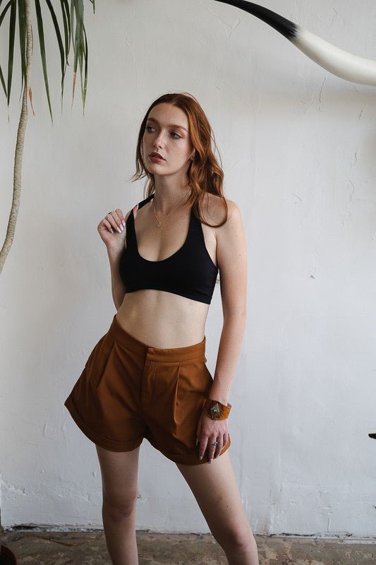 Solid Padded Halter Bralette - Global Village Kailua Boutique