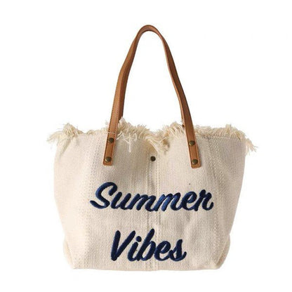 Summer Vibes Tote Handbag Purse Beach Totes - Global Village Kailua Boutique