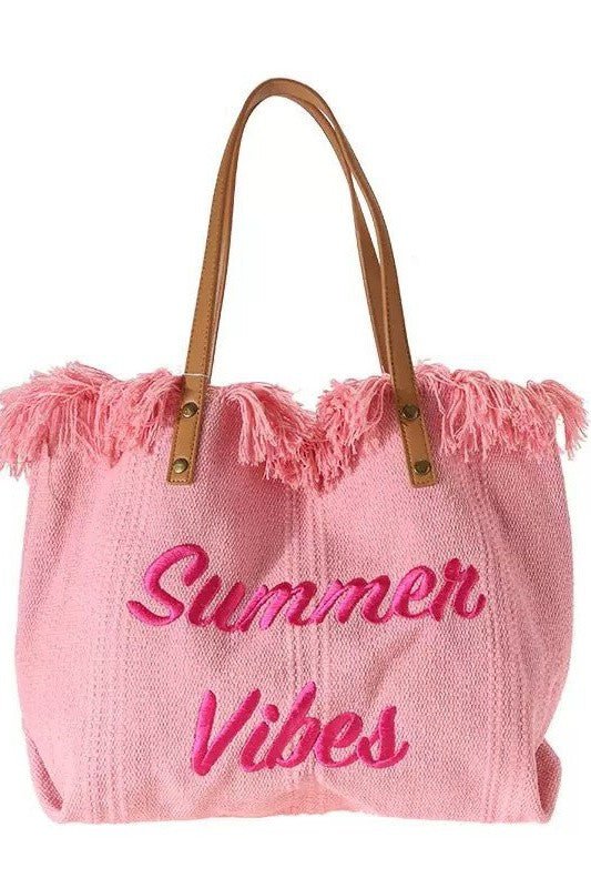 Summer Vibes Tote Handbag Purse Beach Totes - Global Village Kailua Boutique