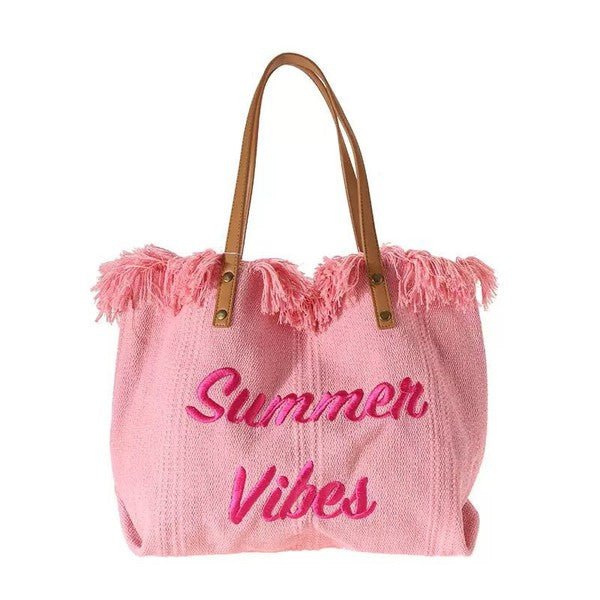 Summer Vibes Tote Handbag Purse Beach Totes - Global Village Kailua Boutique