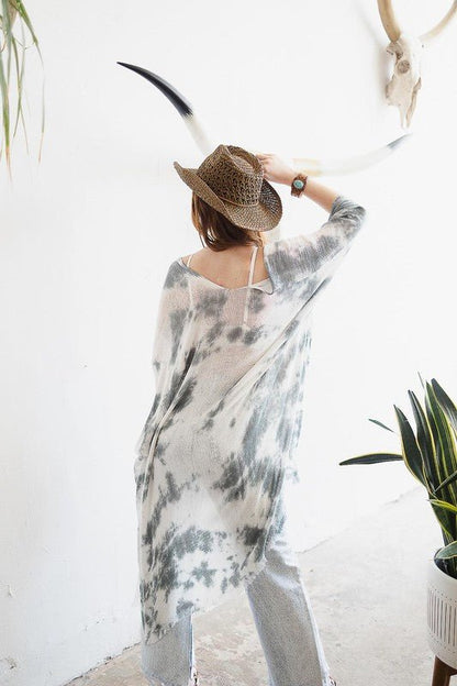 Tie Dye Kimono - Global Village Kailua Boutique