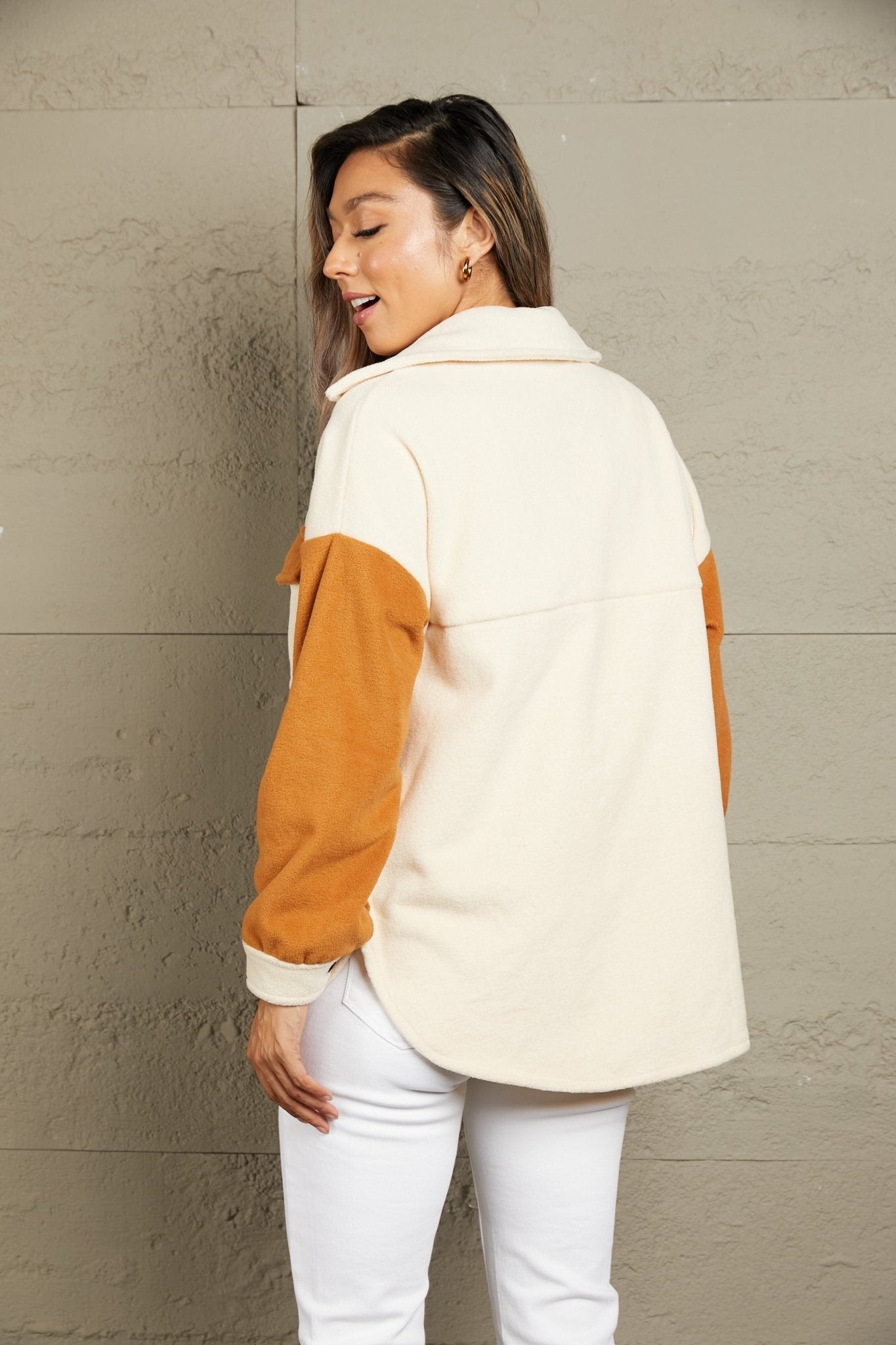 Two Tone Fleece Jacket - Global Village Kailua Boutique