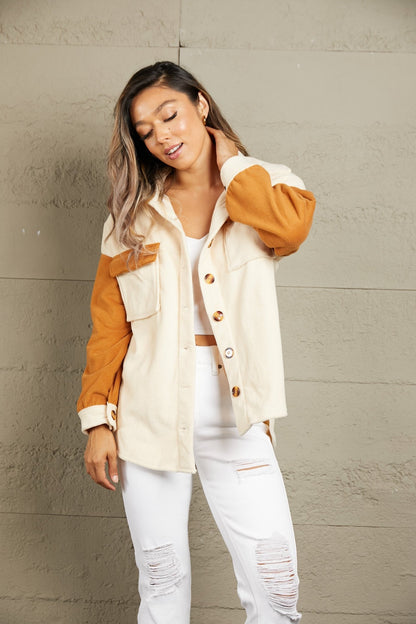 Two Tone Fleece Jacket - Global Village Kailua Boutique