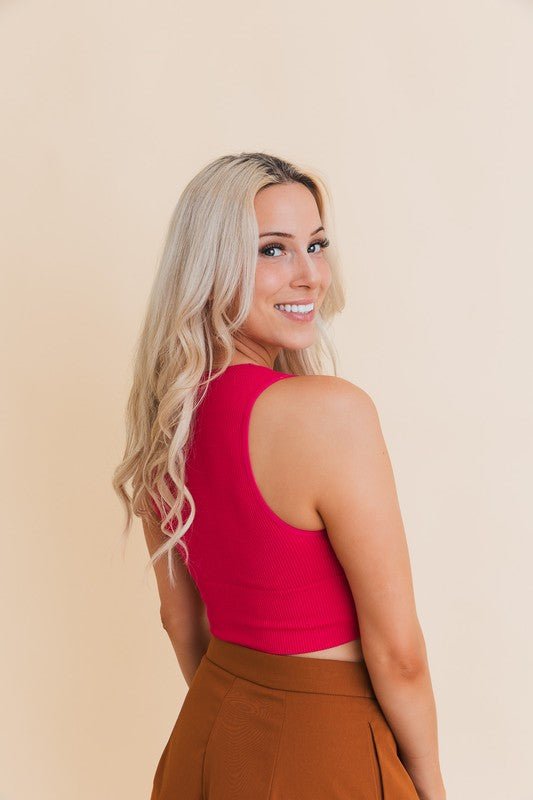 Ultra Comfy Everyday Ribbed Crop Top - Global Village Kailua Boutique