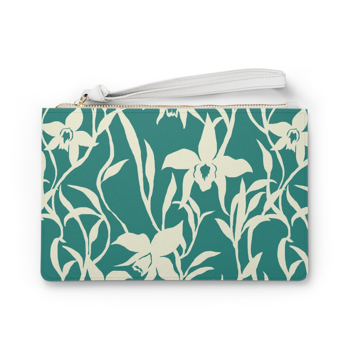 Vegan Clutch Bag Orchid in Turquoise Sample