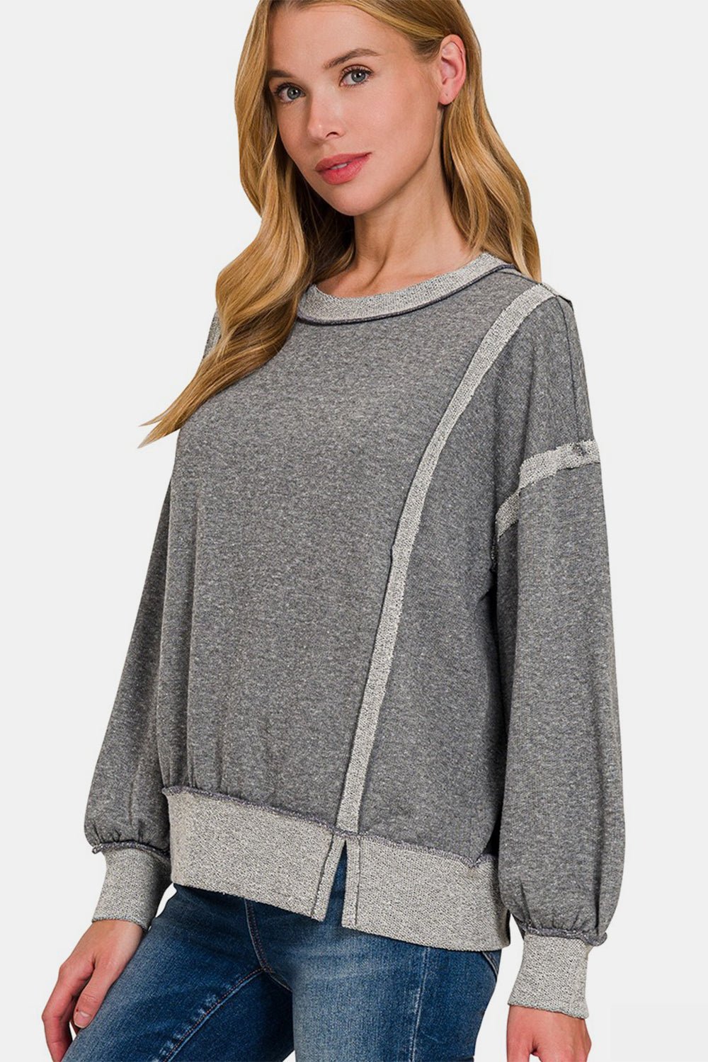 Washed Exposed - Seam Sweatshirt - Global Village Kailua Boutique