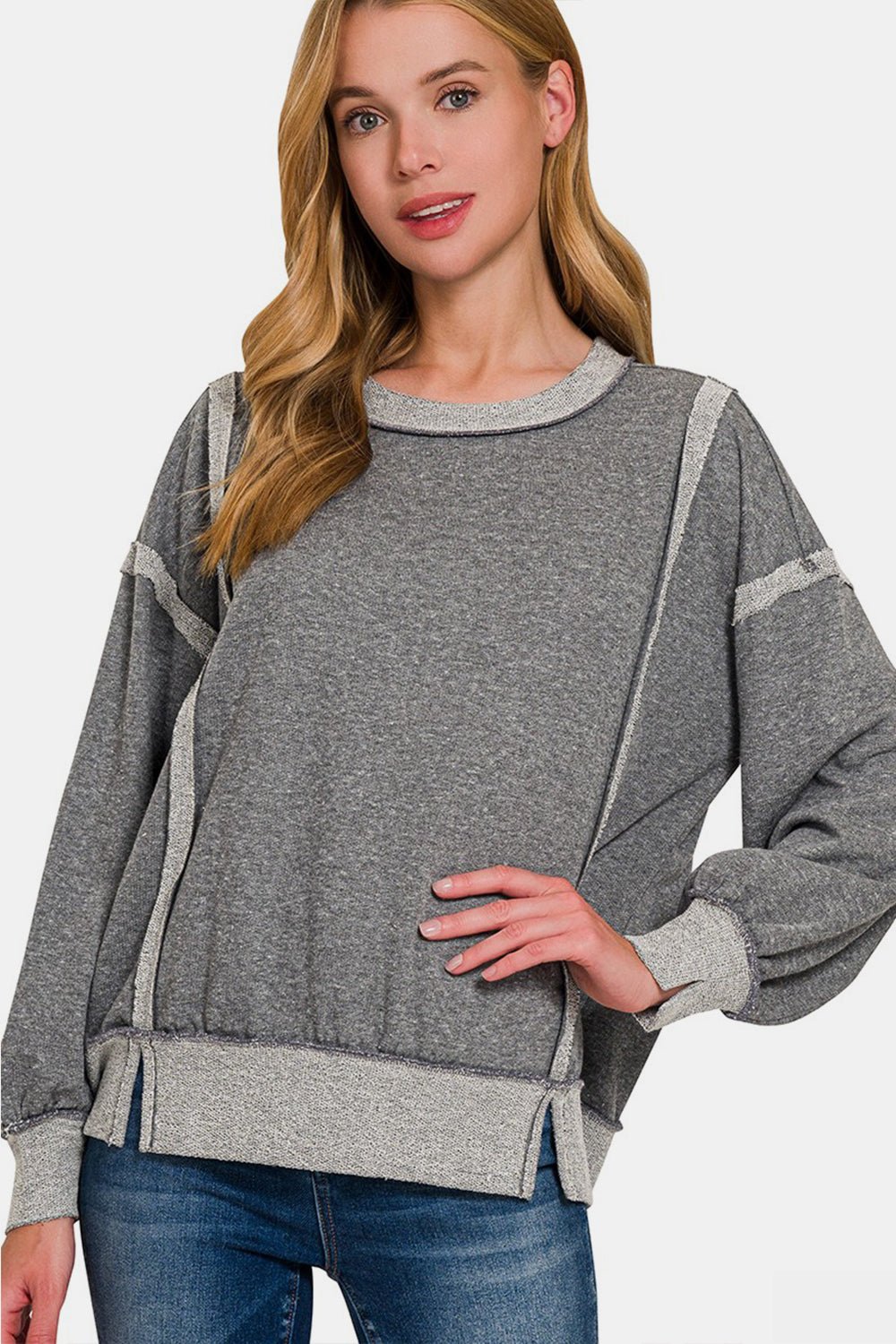 Washed Exposed - Seam Sweatshirt - Global Village Kailua Boutique