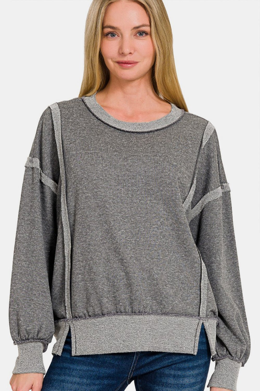 Washed Exposed - Seam Sweatshirt - Global Village Kailua Boutique