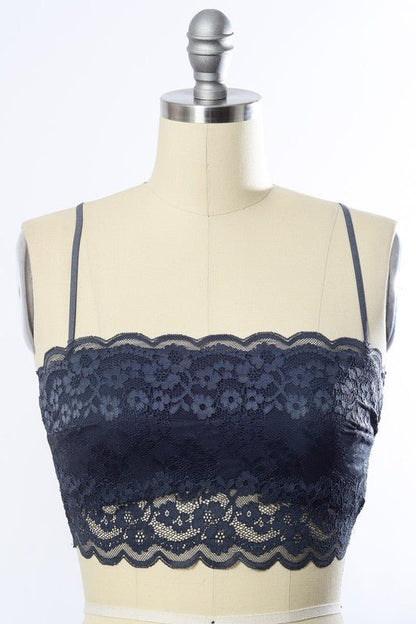 Wide Lace Bandeau - Global Village Kailua Boutique