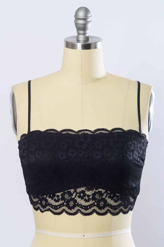 Wide Lace Bandeau - Global Village Kailua Boutique