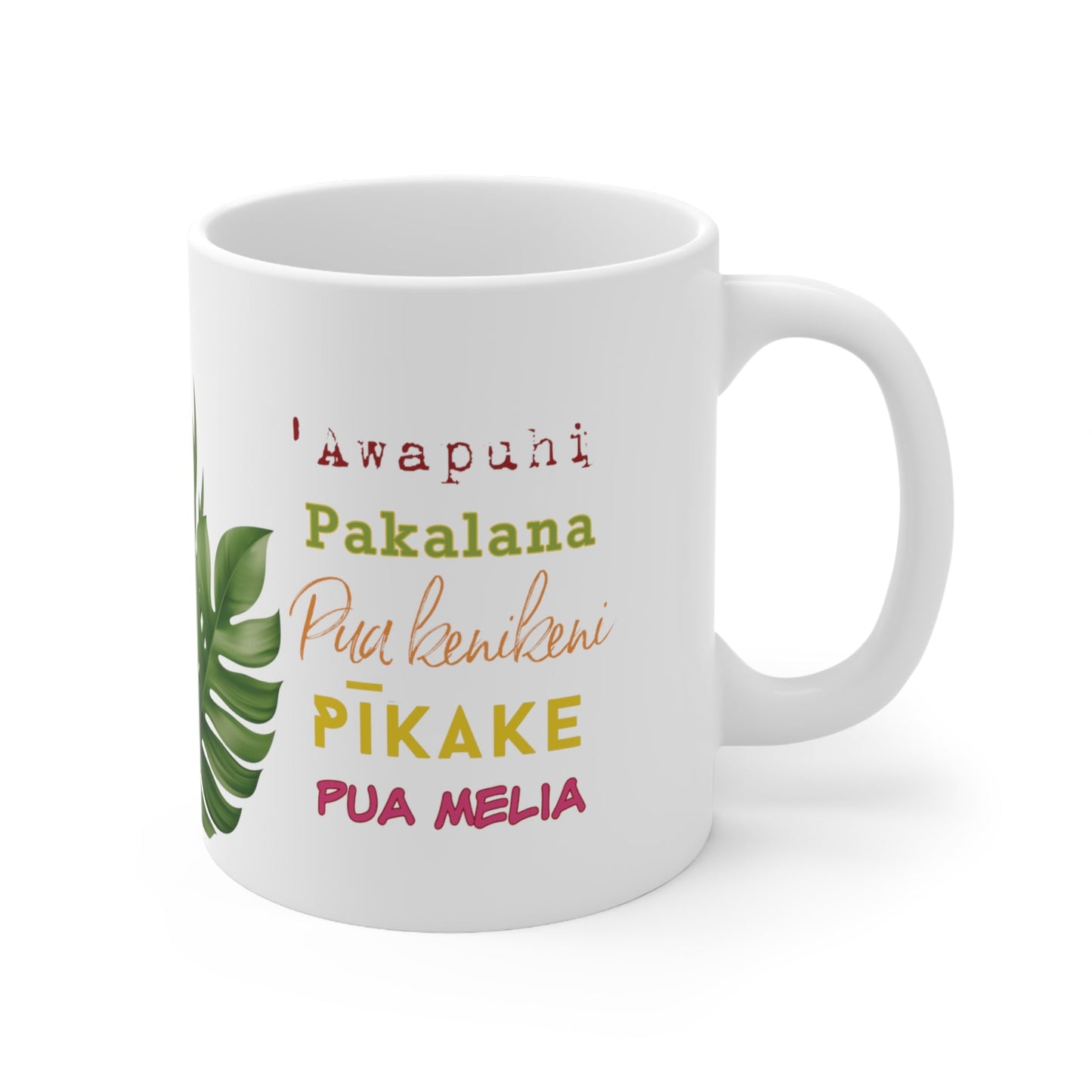 11oz Mug Favorite Flowers - Global Village Kailua Boutique