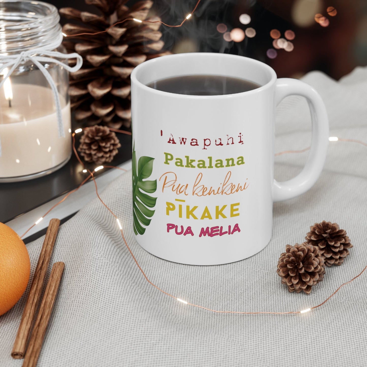 11oz Mug Favorite Flowers - Global Village Kailua Boutique