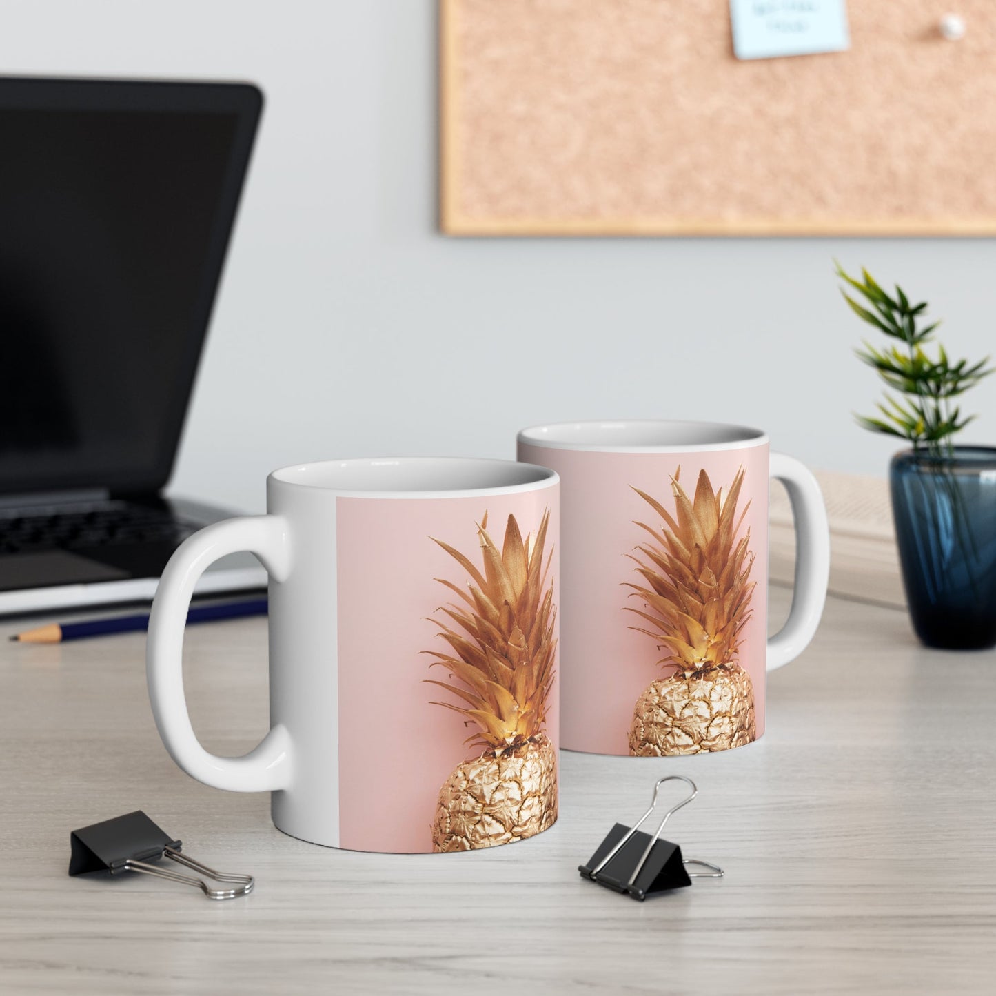 11oz Mug Golden Pineapple - Global Village Kailua Boutique