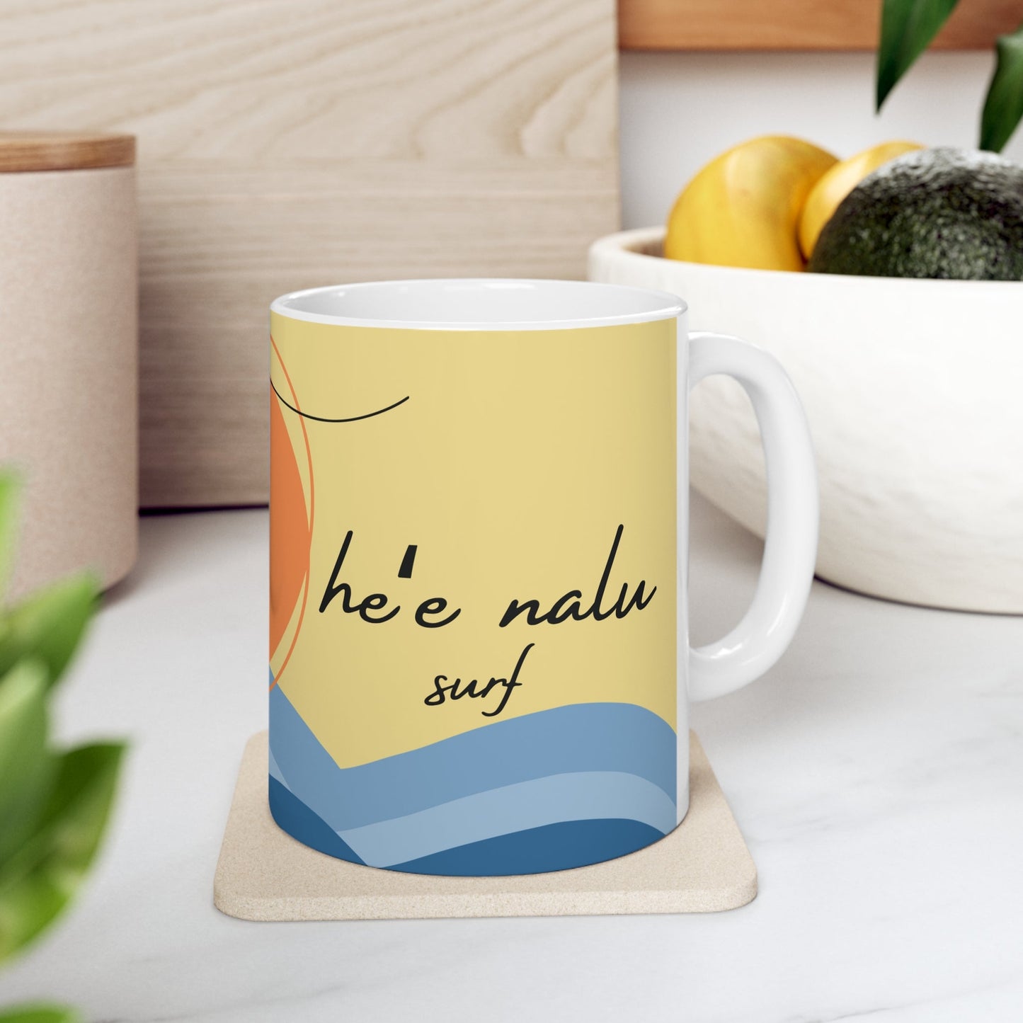 11oz Mug Heʻe Nalu - Global Village Kailua Boutique