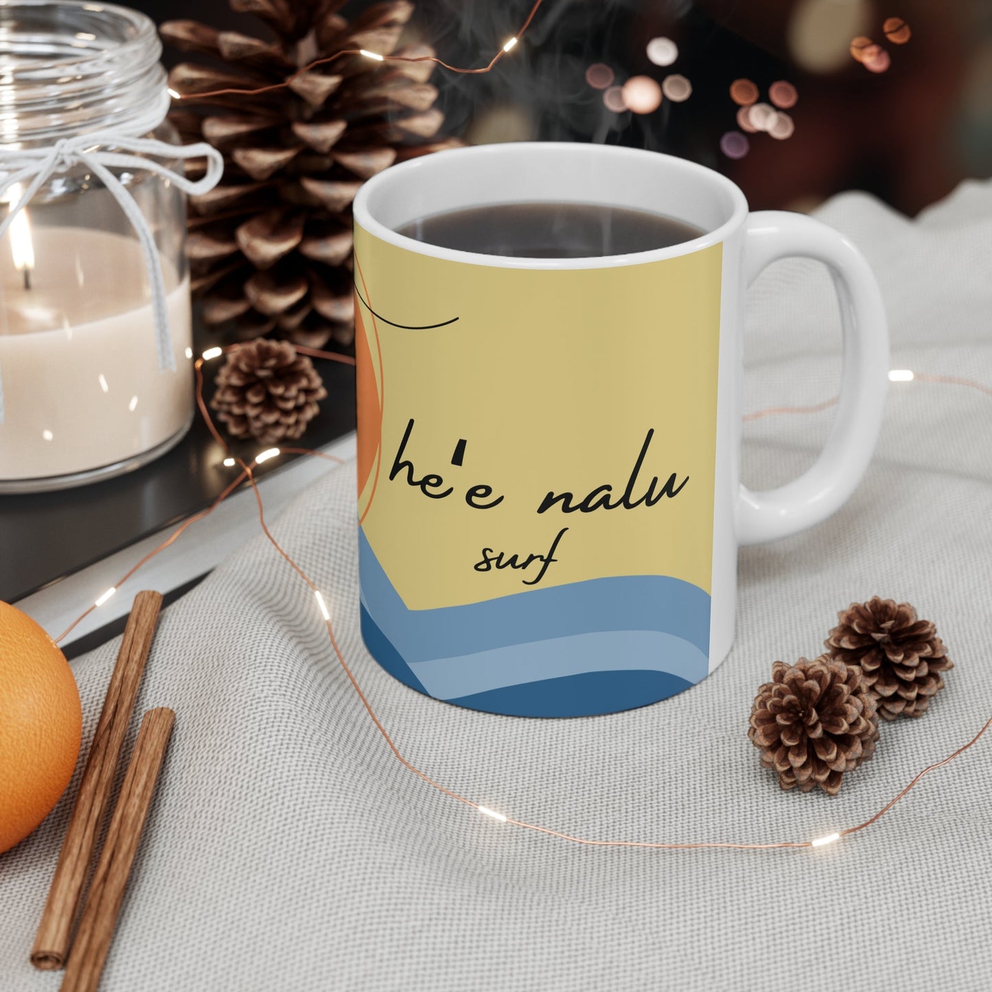 11oz Mug Heʻe Nalu - Global Village Kailua Boutique