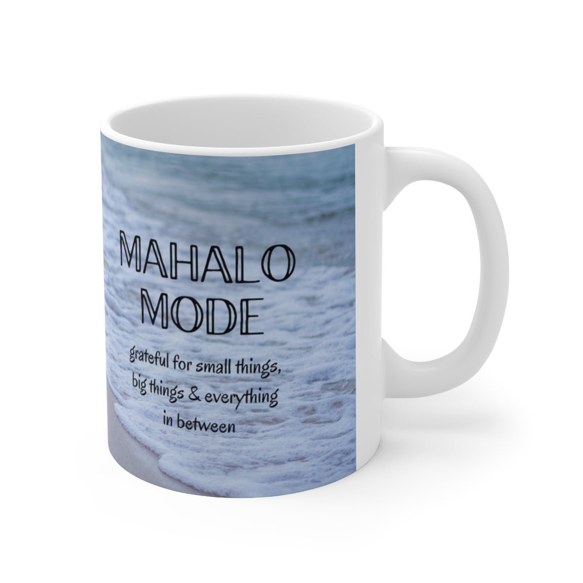 11oz Mug Mahalo Mode Beach Global Village Kailua Boutique