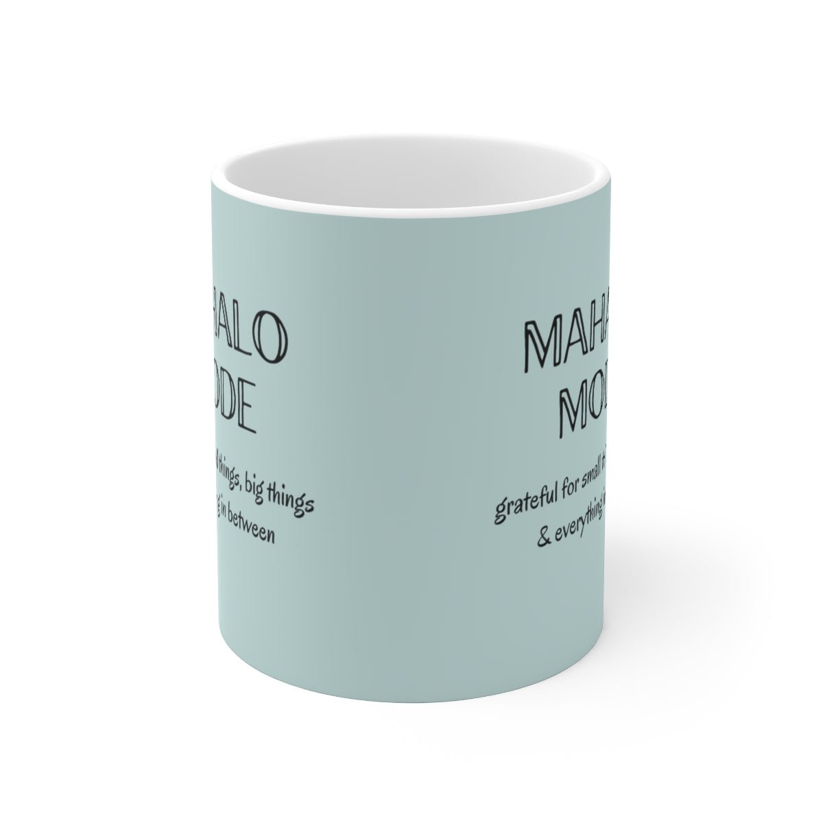 11oz Mug Mahalo Mode Solid Global Village Kailua Boutique