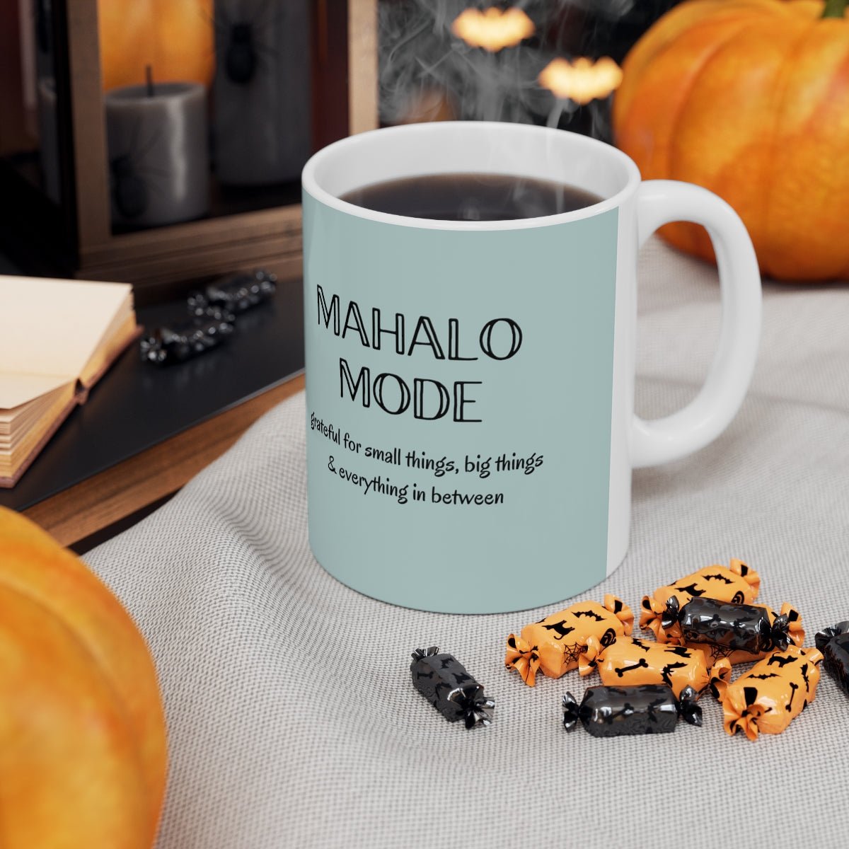 11oz Mug Mahalo Mode Solid Global Village Kailua Boutique