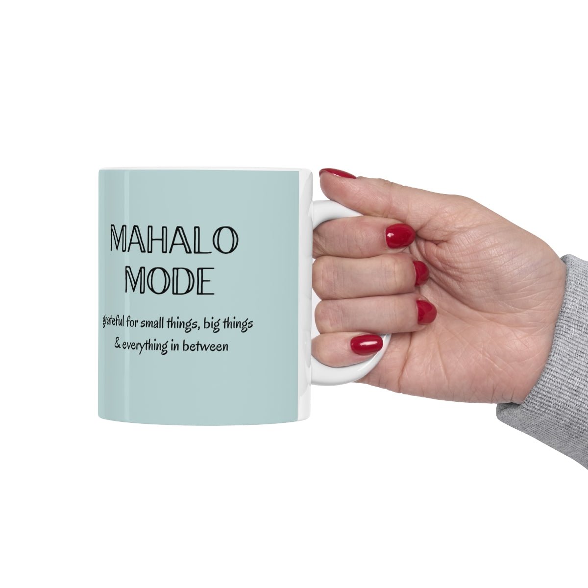 11oz Mug Mahalo Mode Solid Global Village Kailua Boutique