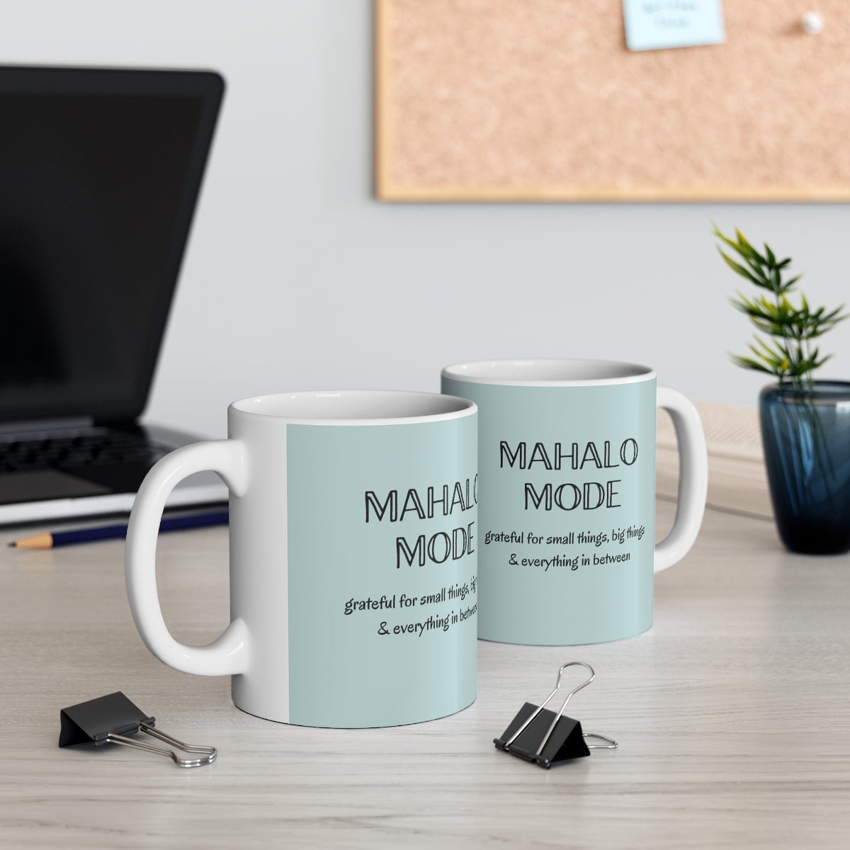 11oz Mug Mahalo Mode Solid Global Village Kailua Boutique