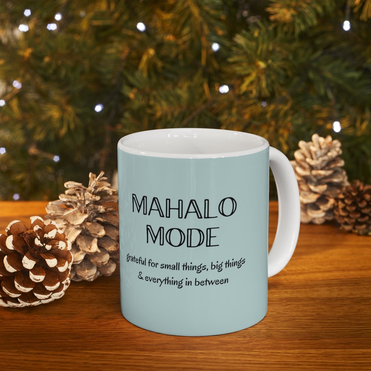 11oz Mug Mahalo Mode Solid Global Village Kailua Boutique